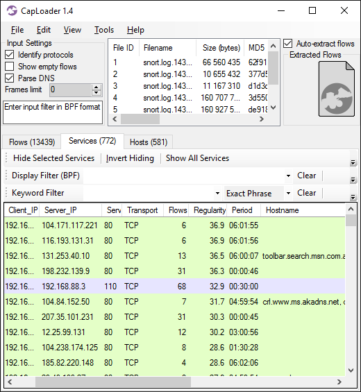 CapLoader service ordered on regularity