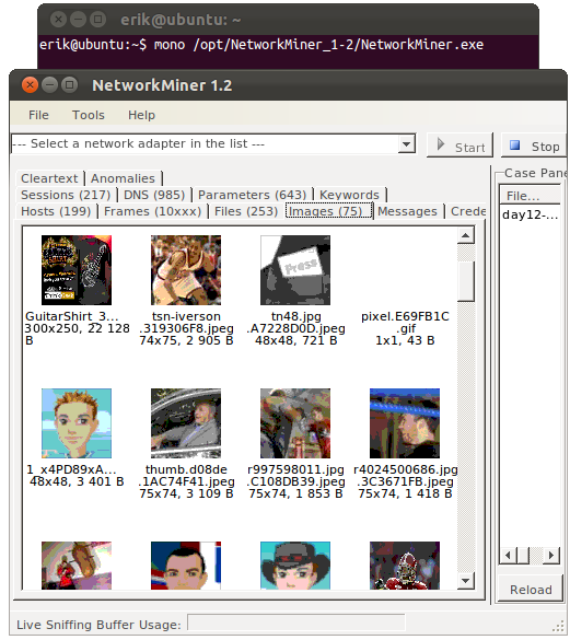 NetworkMiner in Ubuntu Linux