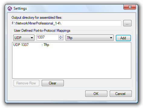 NetworkMiner Professional Settings