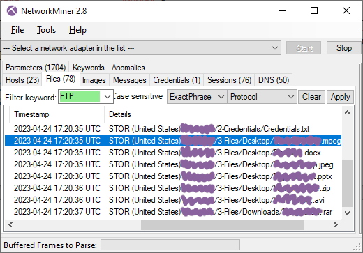 EvilExtractor FTP exfil of files