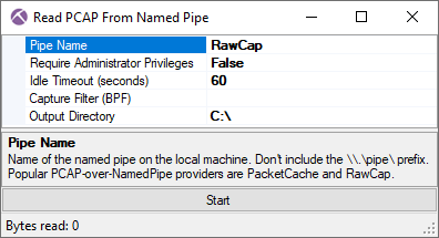 Read PCAP from Named Pipe
