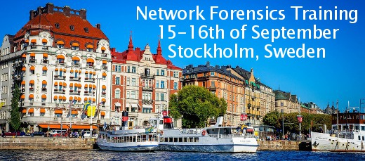 Network Forensics Training in Stockholm