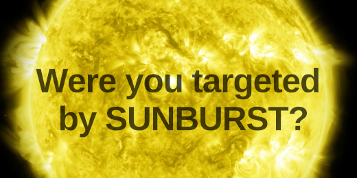 Were you targeted by SUNBURST? Image credit: NASA