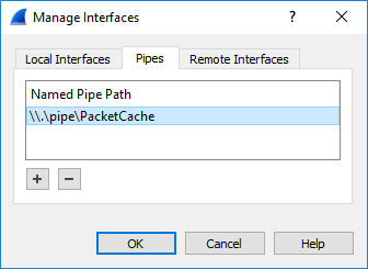 PacketCache pipe interface added in Wireshark