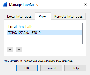 PCAP-over-IP in Wireshark's Pipe Interfaces