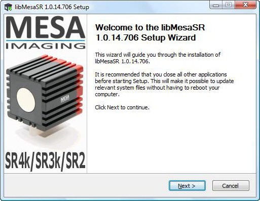 lib MESA SR Installer - SwissrangerSetup1.0.14.706.exe