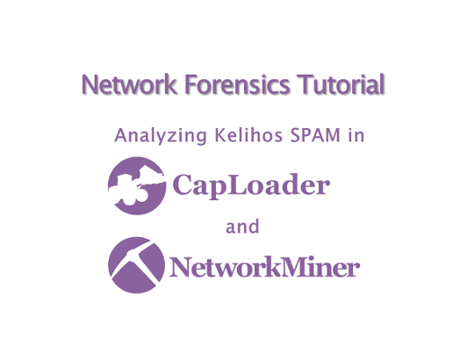 Analyzing Kelihos SPAM in CapLoader and NetworkMiner