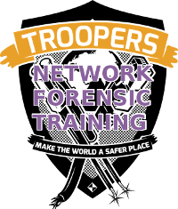 Troopers logo with Network Forensics Training